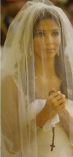 Eva longoria wedding dress picture